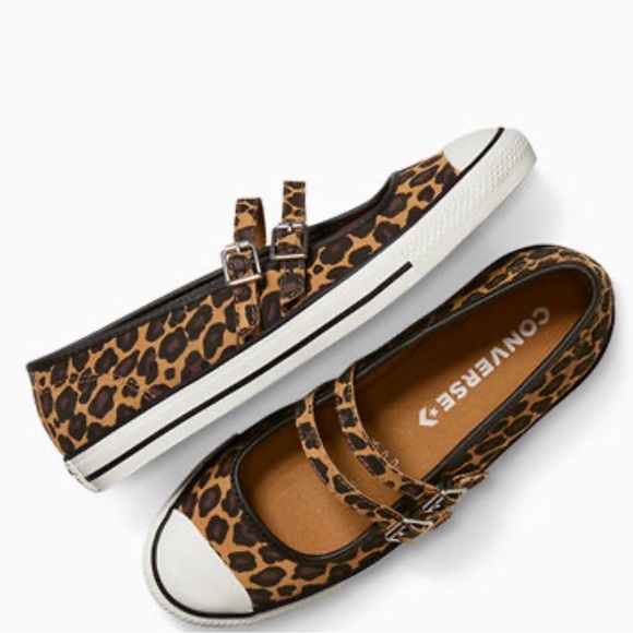 Converse Shoes - CONVERSE Dainty Mary Jane Leopard Suede